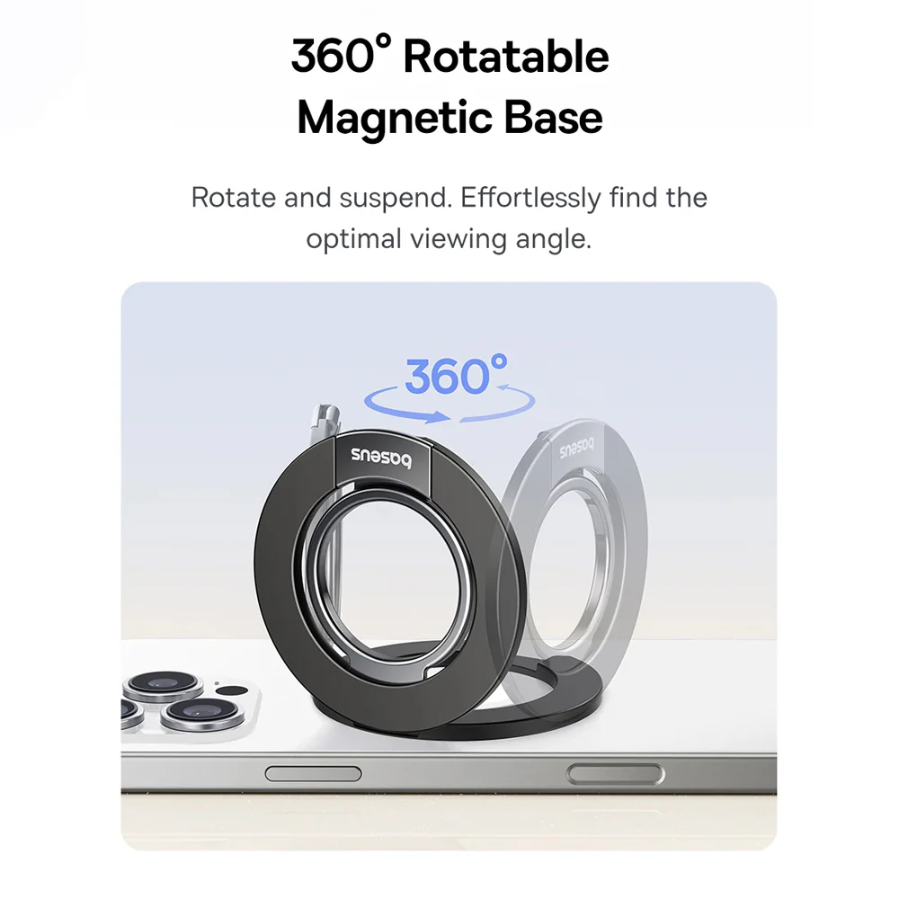 Baseus MagPro 3 Ring Holder, Universal, Black Z0004800 - Image 6