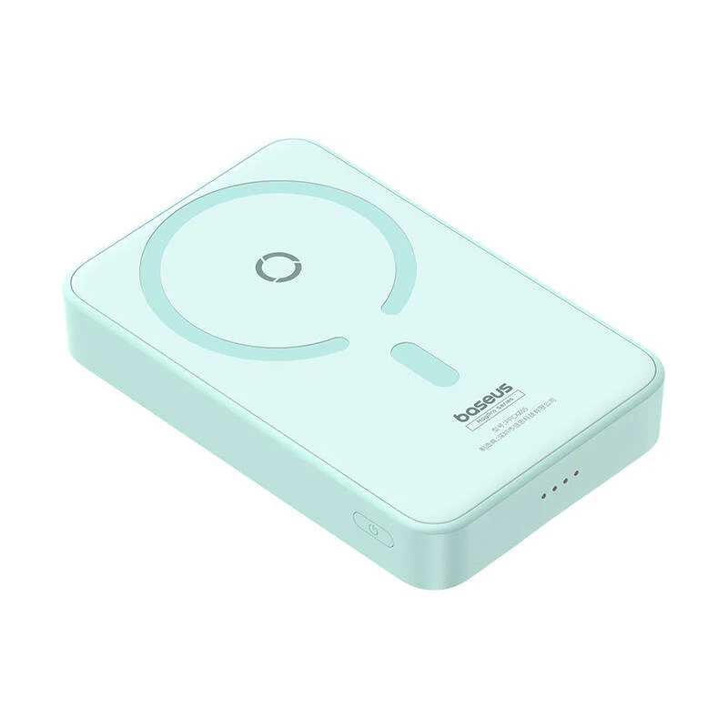 Baseus MagPro PPCXZ05 Wireless External Battery, 5000mAh, 20W, PD + FQI, 1 x QI - 1 x USB-C, Green P10064101333-00 - Image 5