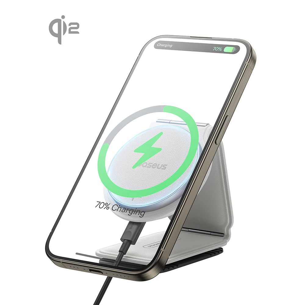 Baseus PrimeTrip C02 Wireless Car Charger, 15W, 1.67A, Silver C40169003211-00 - Image 3