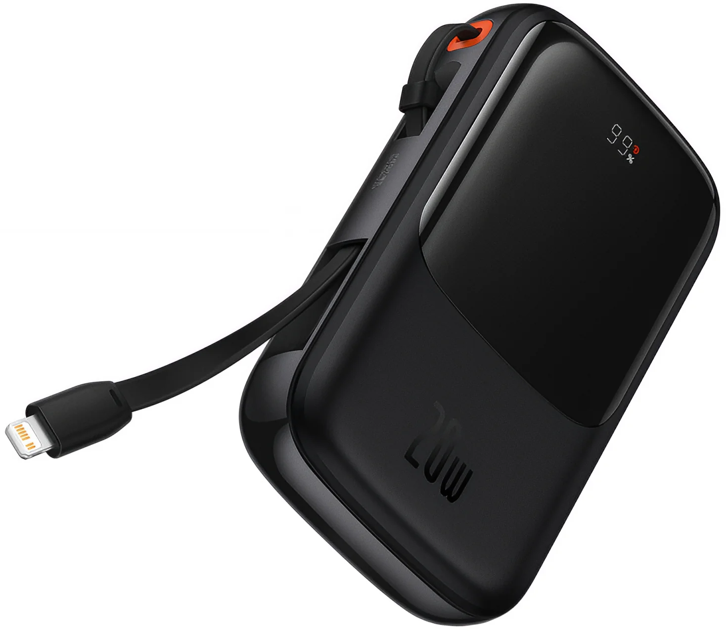 Baseus Qpow Pro External Battery, 20000mAh, 20W, QC + PD, 1 x Lightning - 1 x USB-A - 1 x USB-C, Black PPQD060201 - Image 2