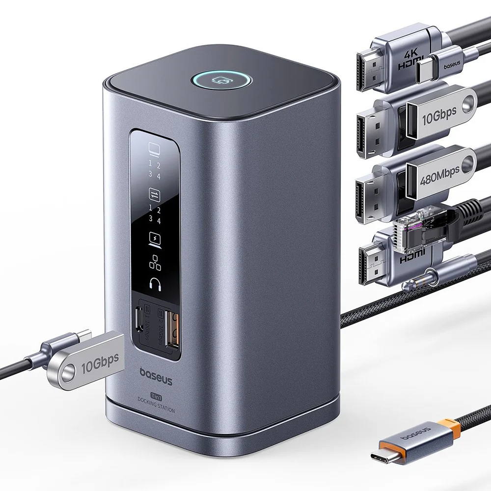Baseus Spacemate Multifunctional Hub, 11in1, Gray B0112701 - Image 4