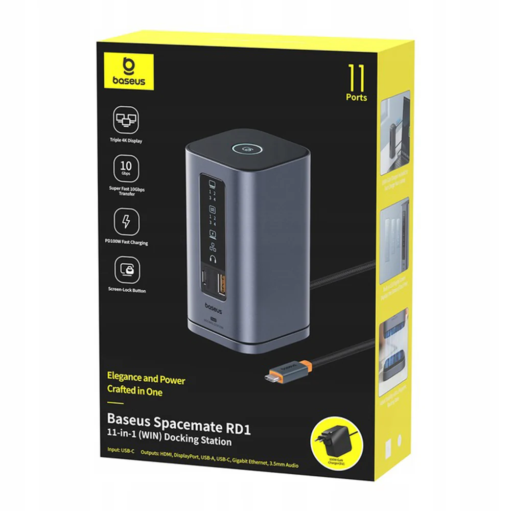 Baseus Spacemate Multifunctional Hub, 11in1, Gray B0112701 - Image 7