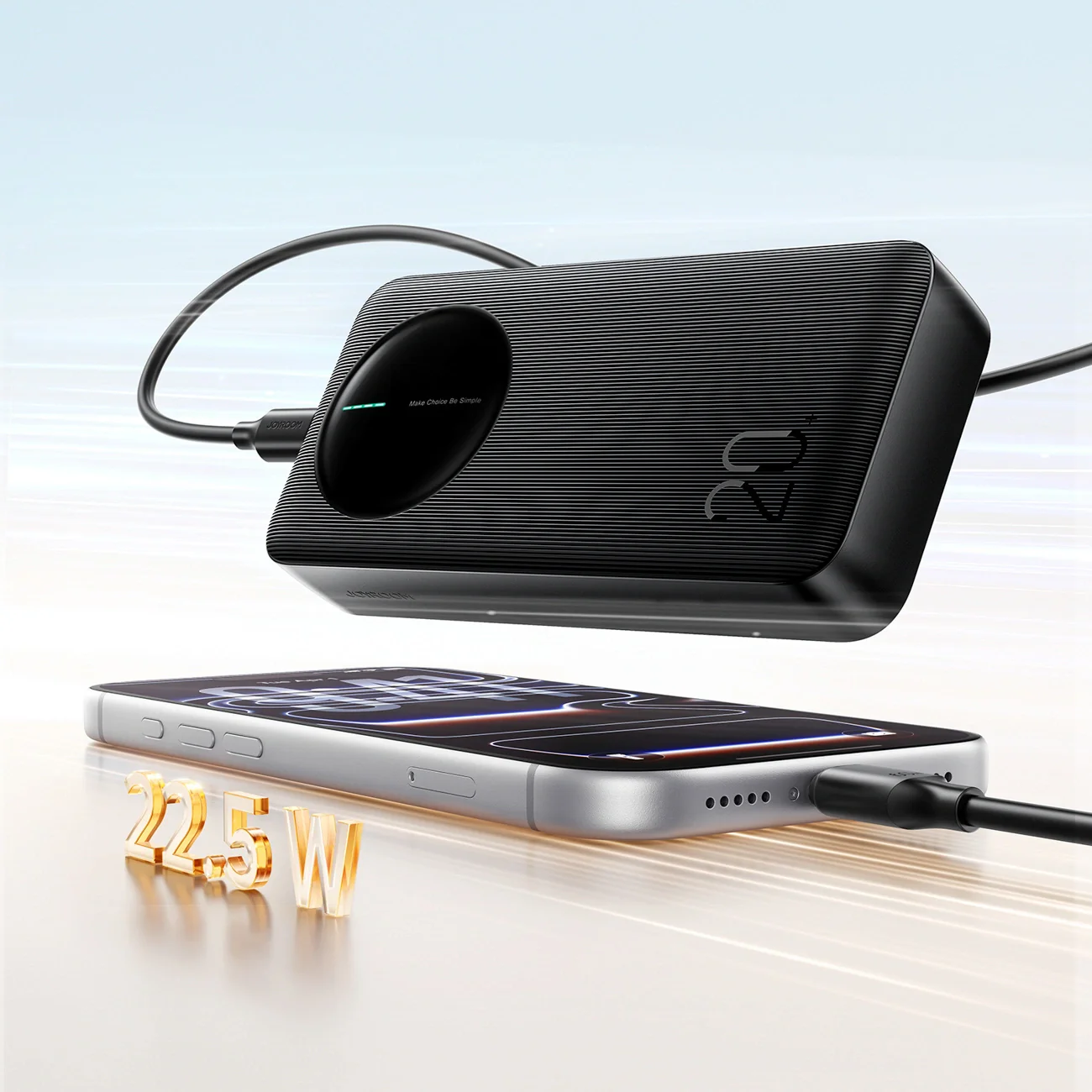 Joyroom JR-PBF14 Pro External Battery, 20000mAh, 22.5W, QC + PD, 1 x USB-C - 2 x USB-A, Black - Image 14