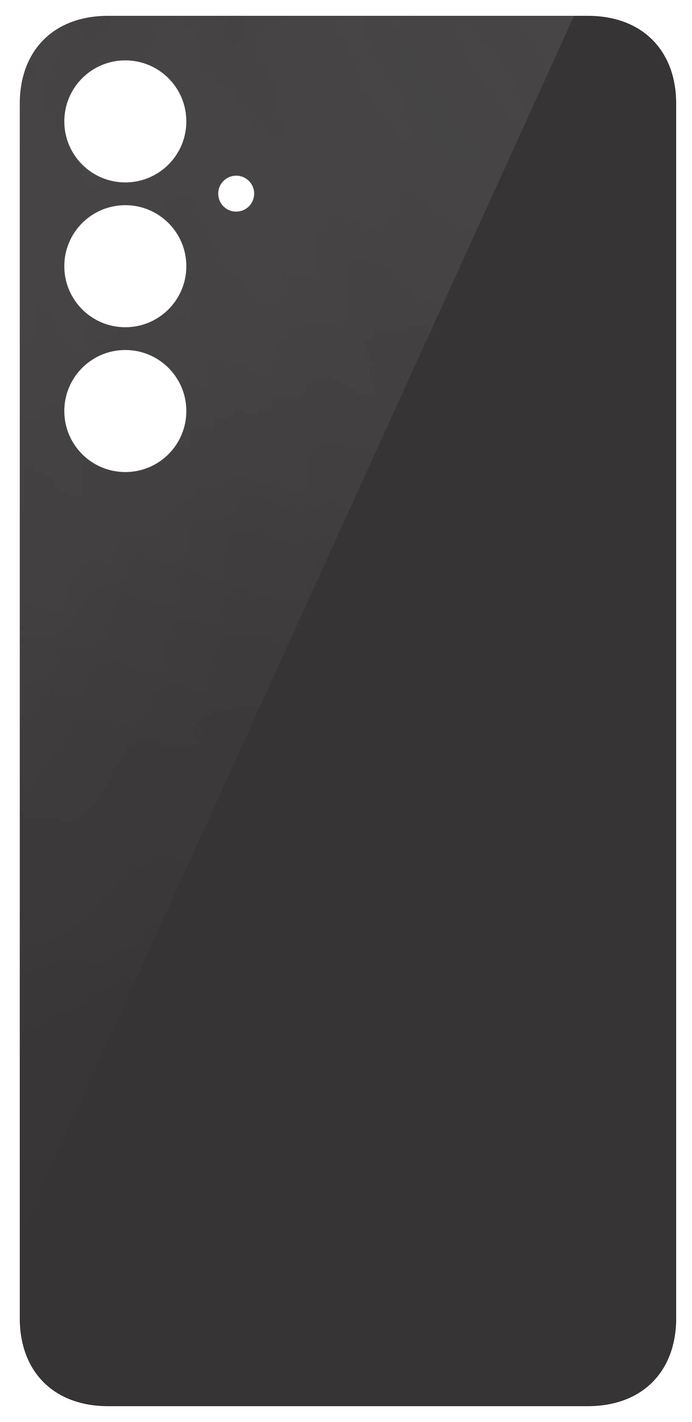 Battery Cover compatible with Samsung Galaxy S23 FE S711, Black