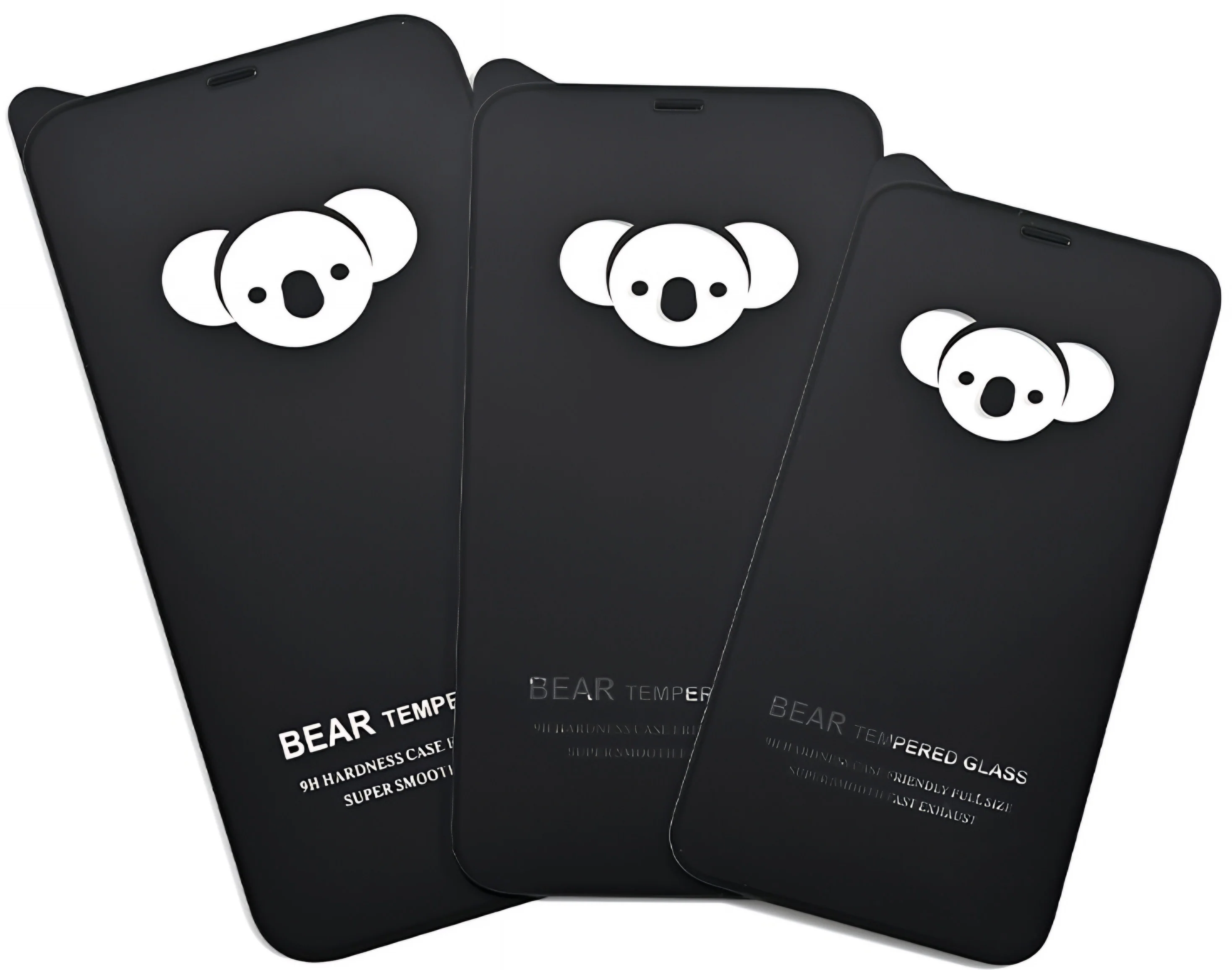 Bear HD Screen Protector for Apple iPhone 17 Pro Max, Tempered Glass, Full Glue, Black - Image 3