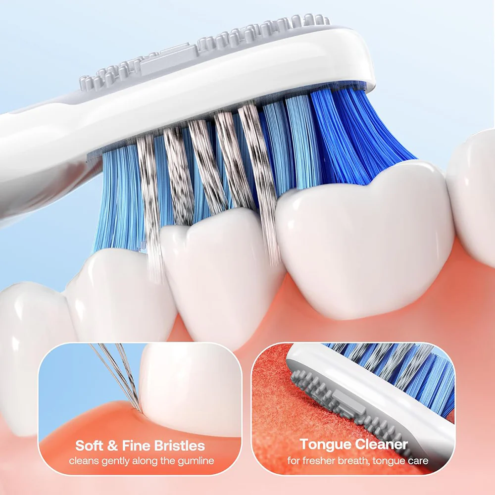 Bitvae D2 Electric Toothbrush, White - Image 3