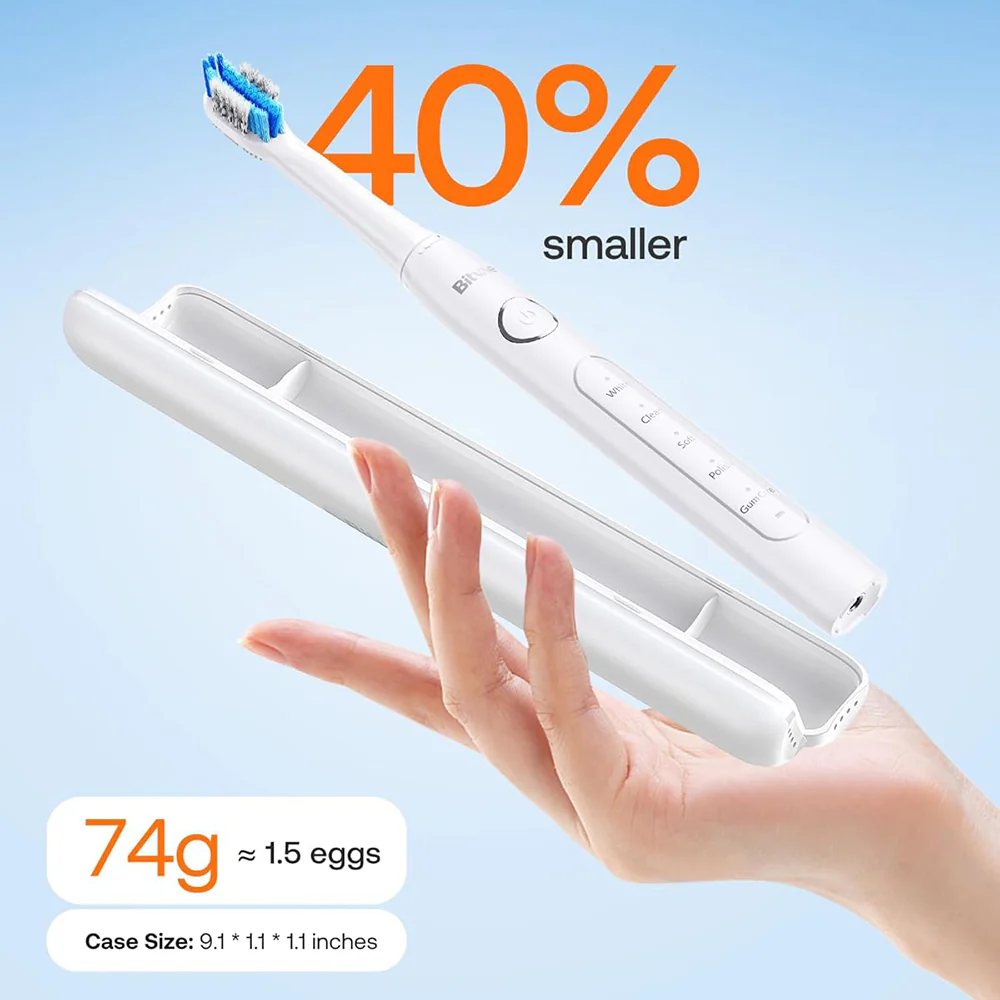 Bitvae D2 Electric Toothbrush, White - Image 6