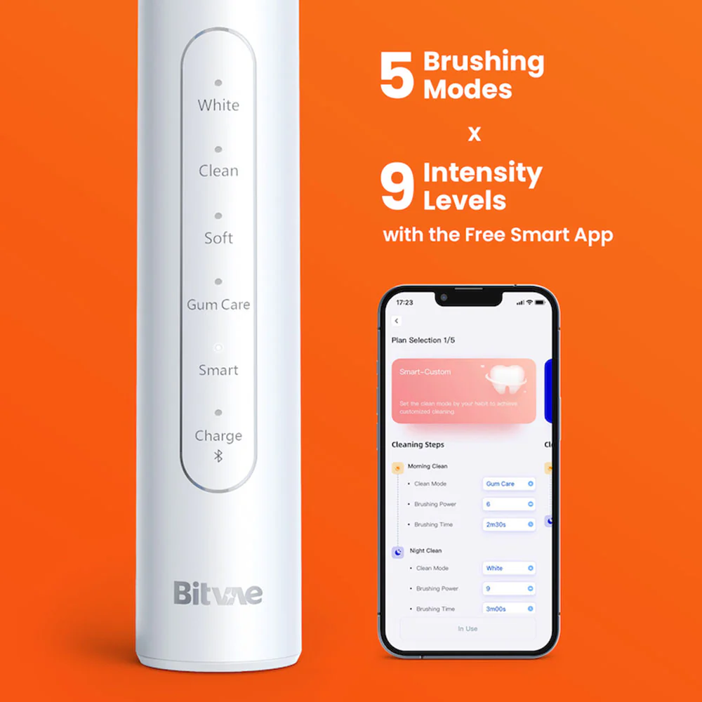 Bitvae S2 Smart Electric Toothbrush, Black - Image 2