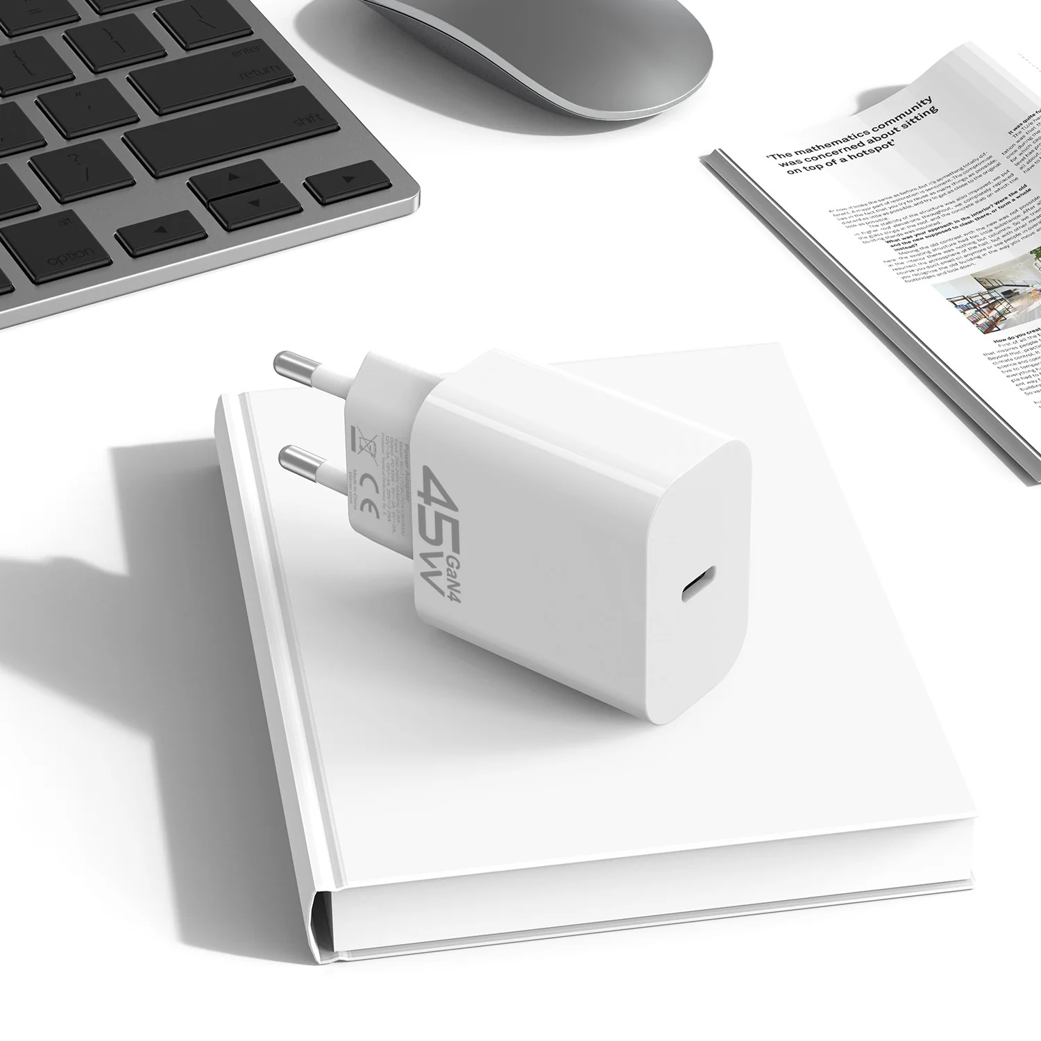 Blavec BC-7 Network Charger, 45W, 3A, 1 x USB-C, White - Image 5