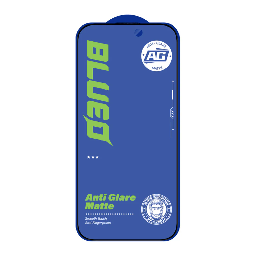 Blueo Anti-Glare Screen Protector Film for Apple iPhone 11 / XR, Tempered Glass, Full Glue, Black - Image 2