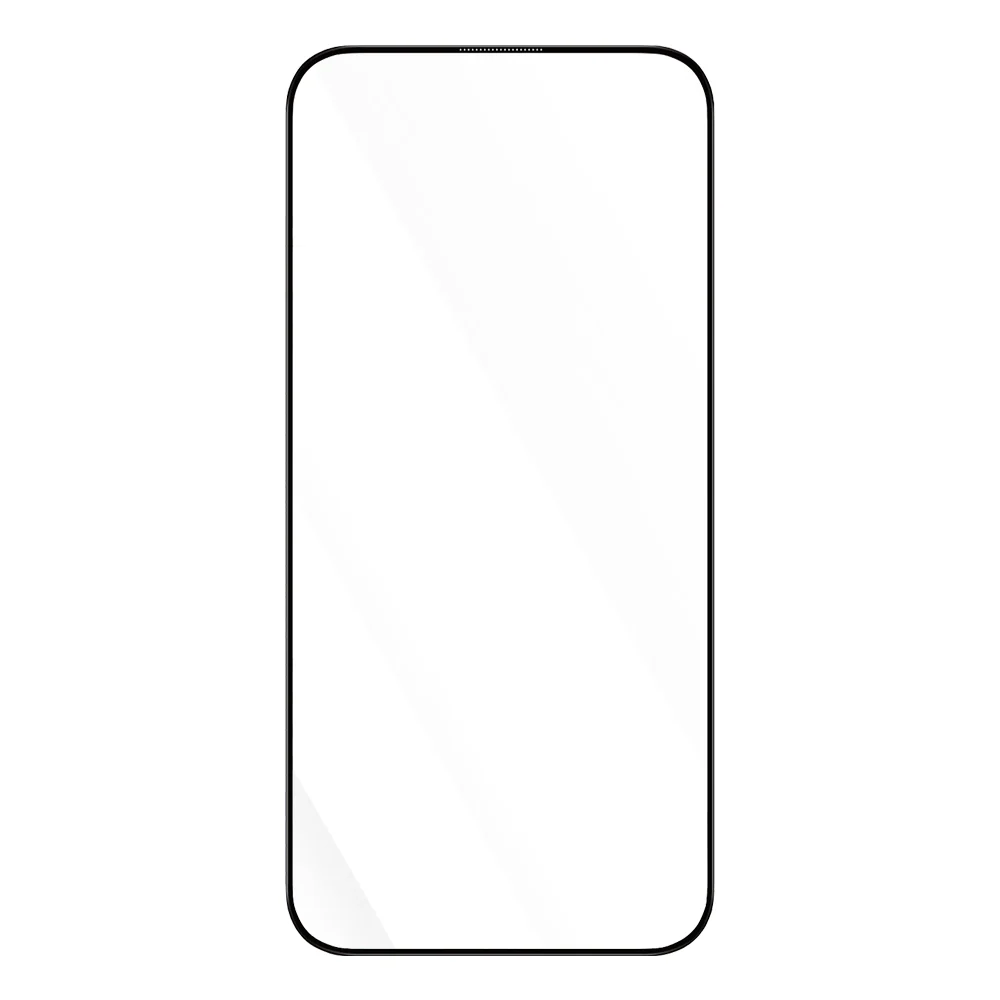 Blueo Anti-Reflective HD Screen Protector for Apple iPhone 14 Pro Max, Tempered Glass, Full Glue, Black - Image 2