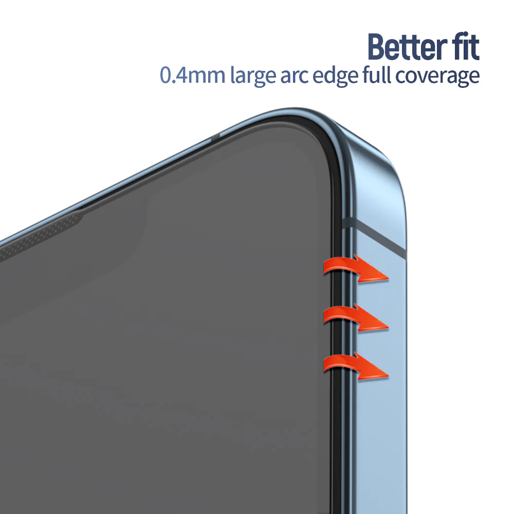 Blueo Anti-Reflective HD Screen Protector for Apple iPhone 16 / 15, Tempered Glass, Full Glue, Black - Image 6