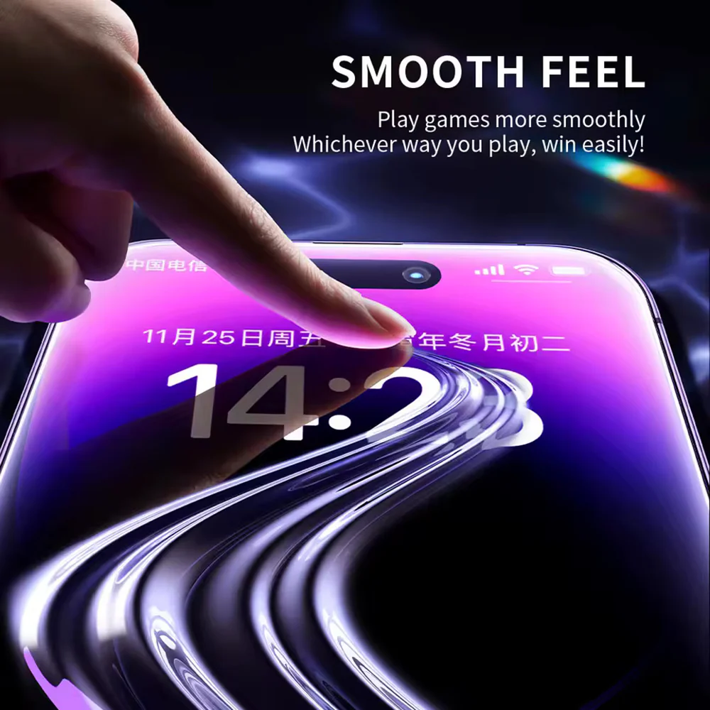 Blueo Anti-Static HD Screen Protector Film for Apple iPhone 11 Pro / XS / X, Tempered Glass, Full Glue, Black - Image 6