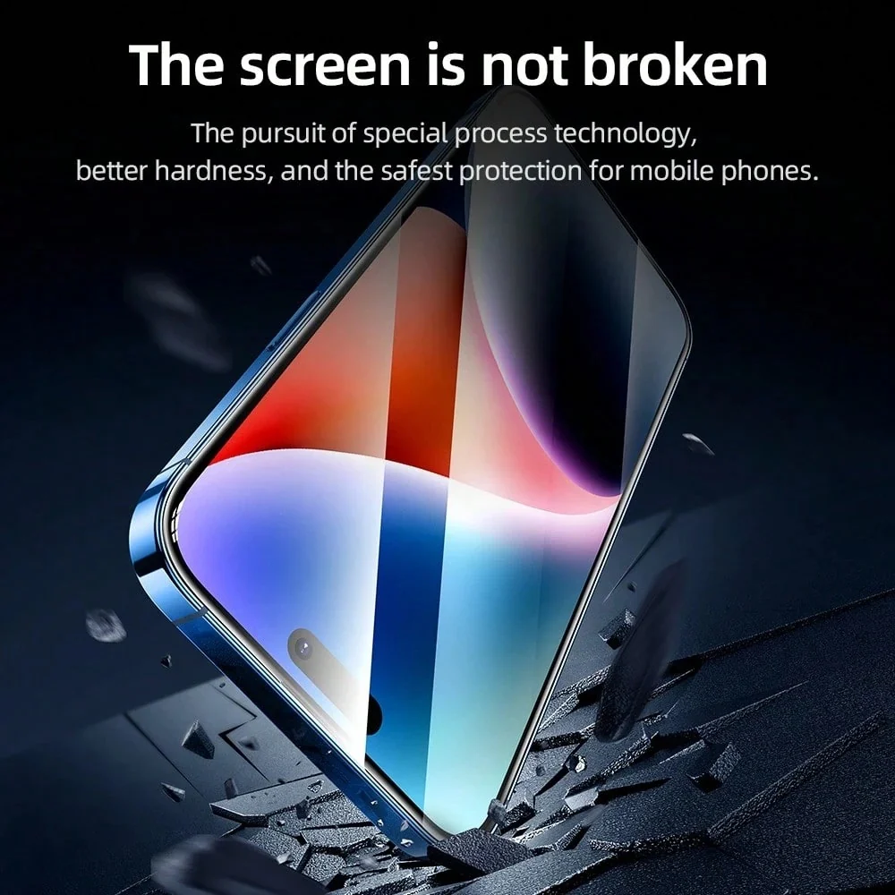 Blueo AR Applicator Pro Screen Protector Film for Apple iPhone 16 Pro Max, Tempered Glass, Full Glue, 3D, Black - Image 4