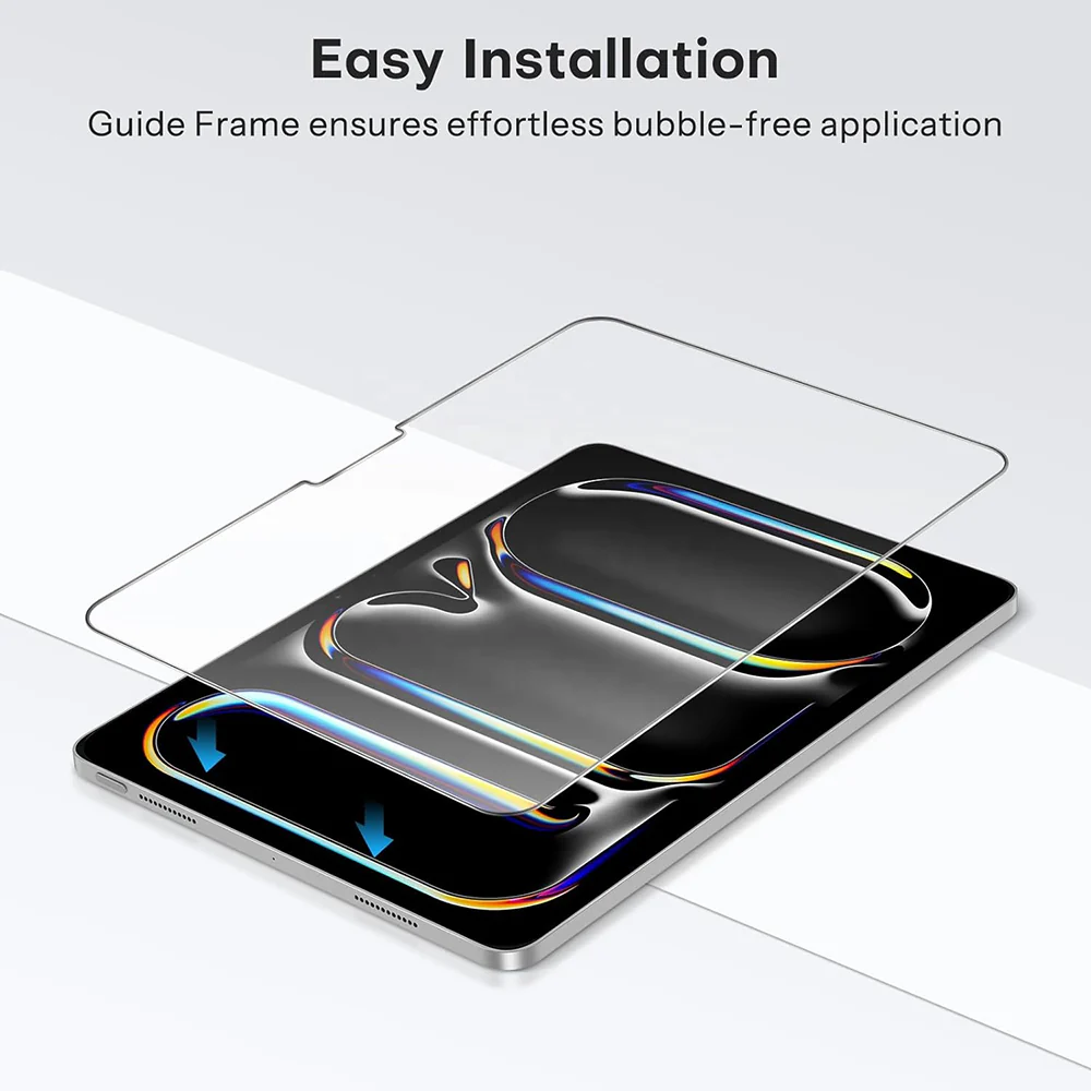 Blueo HD Screen Protector Film for Apple iPad Air 13 (2024), Tempered Glass, Full Glue - Image 5