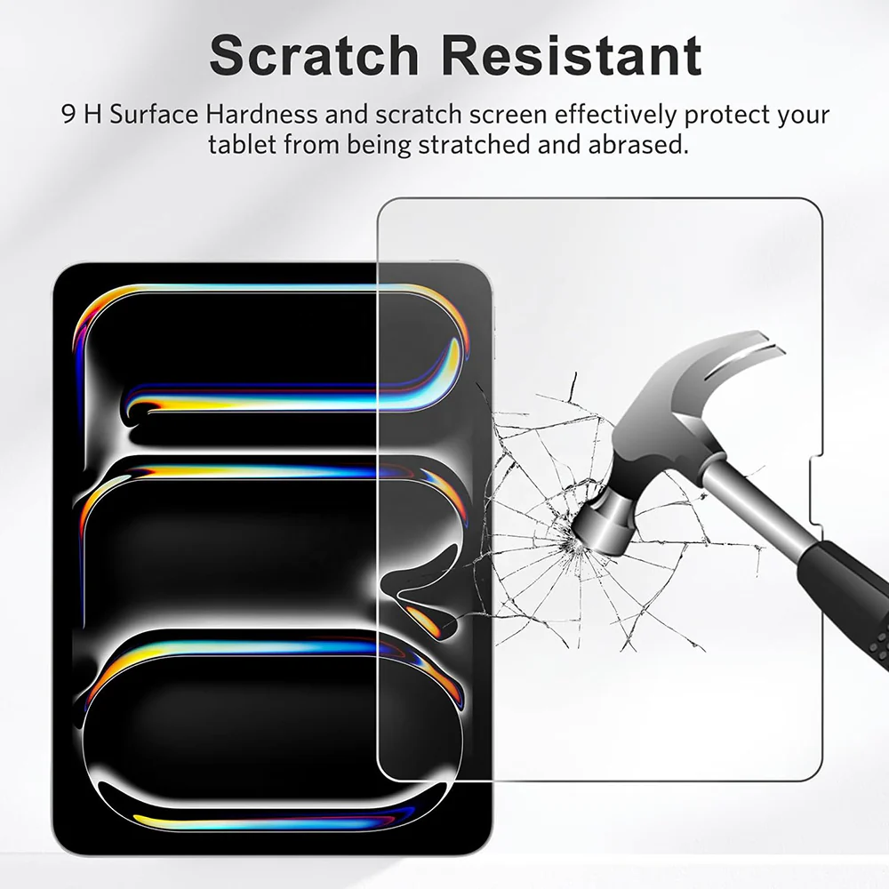 Blueo HD Screen Protector Film for Apple iPad Air (2022) / Pro 11 (2021) / Air (2020) / Pro 11 (2020), Tempered Glass, Full Glue - Image 8
