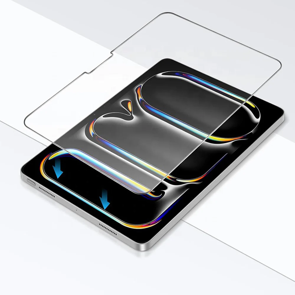 Blueo HD Screen Protector Film for Apple iPad Pro 11 (2024), Tempered Glass, Full Glue - Image 6