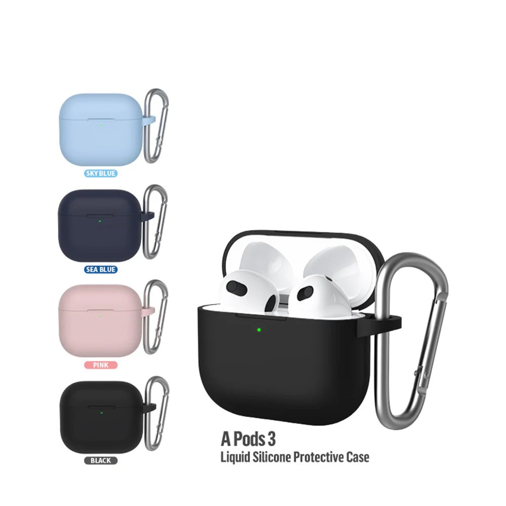 Blueo Liquid Case for Apple AirPods 3, Blue - Image 7