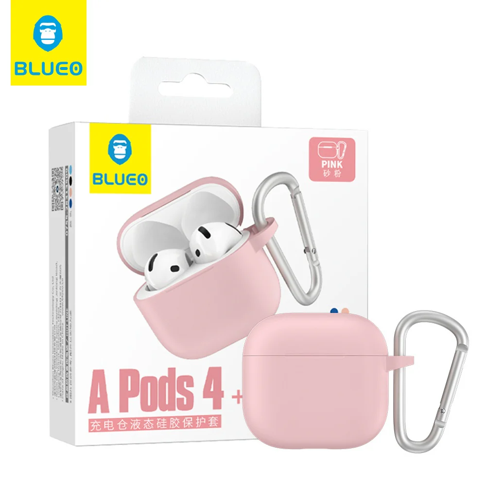 Blueo Liquid Case for Apple AirPods 4, Pink - Image 3