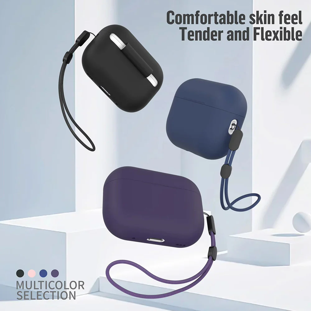 Blueo Liquid Case for Apple AirPods Pro 2, Navy Blue - Image 3