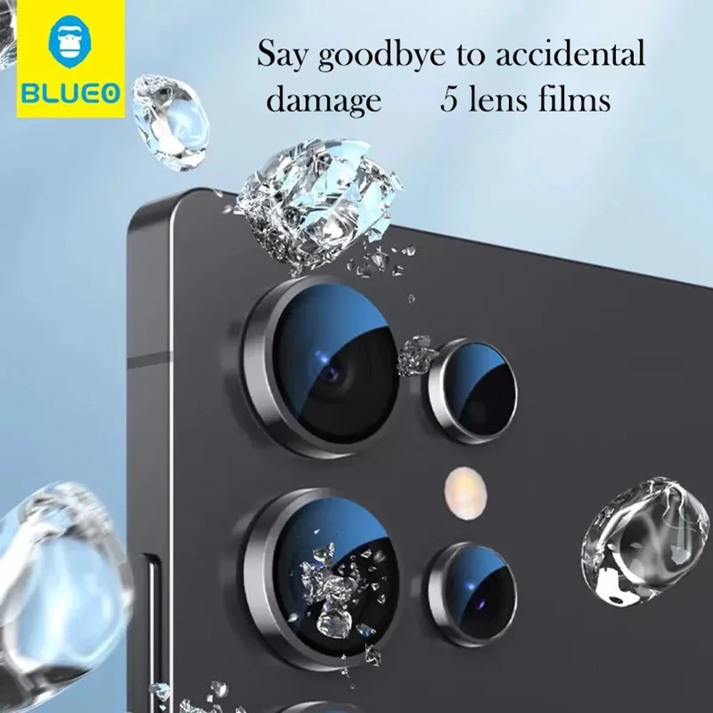 Blueo Rear Camera Protection Film for Samsung Galaxy S26 Plus S947 / S26, Tempered Glass, Black - Image 3