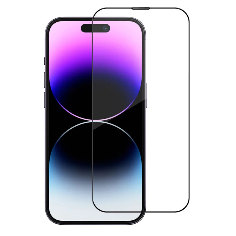 Blueo Sapphire Applicator Pro Screen Protector for Apple iPhone 15 Pro, Tempered Glass, Full Glue, Black - Image 2