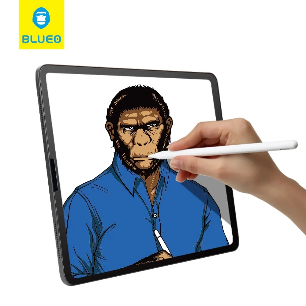 Blueo Special Writing Screen Protector for Apple iPad Pro 12.9 (2022) / Pro 12.9 (2021) / Pro 12.9 (2020), Plastic - Image 2