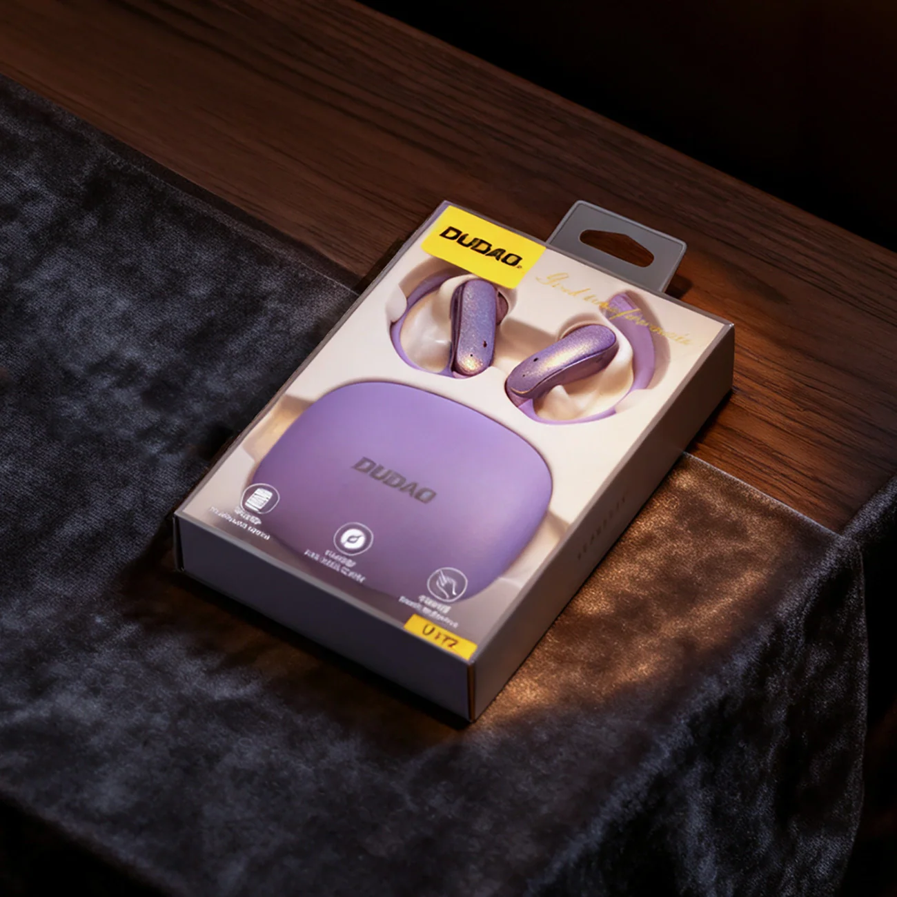 Bluetooth Handsfree Dudao U17Z, TWS, Purple - Image 4
