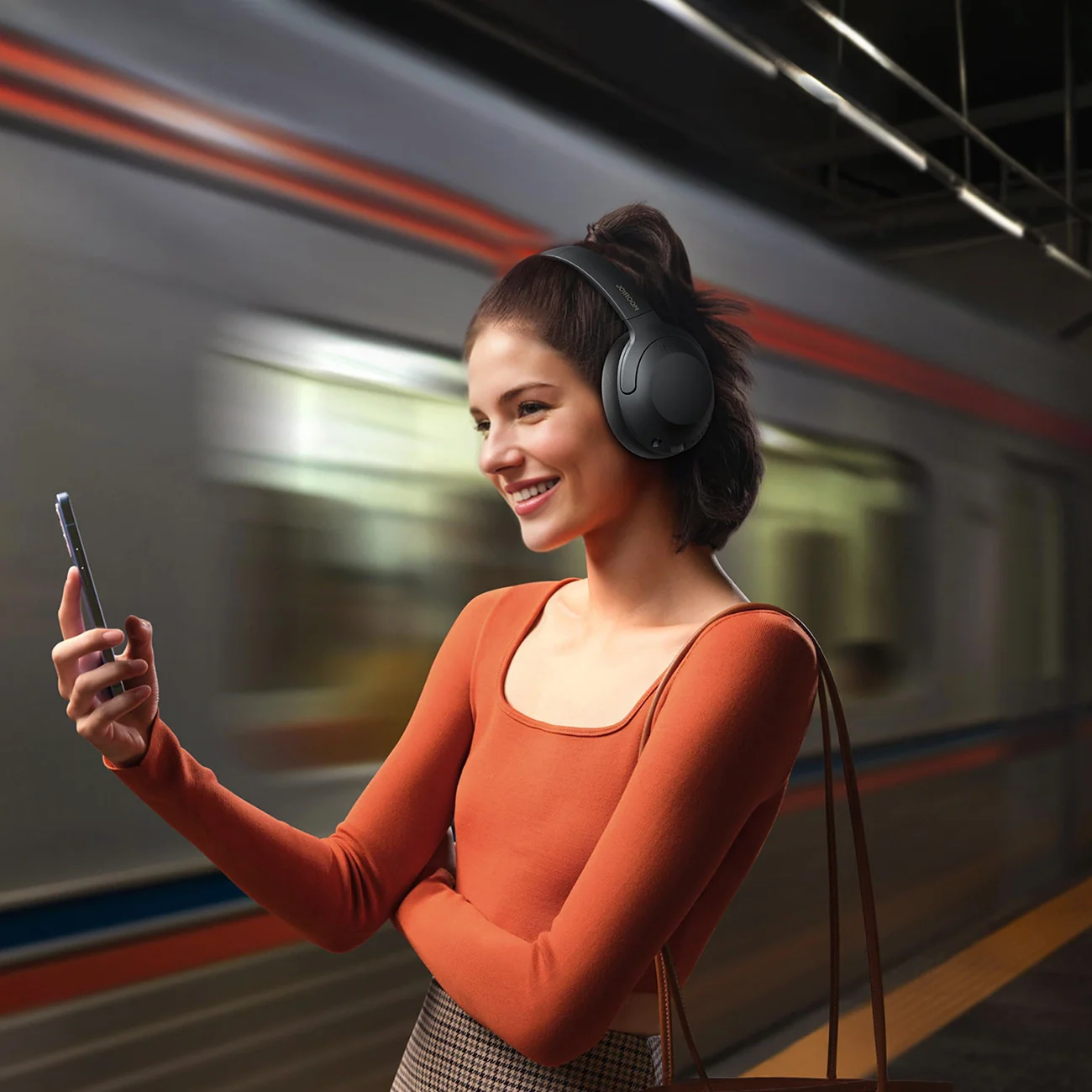 Bluetooth Handsfree Joyroom JR-JH2, A2DP, ANC, Black - Image 11