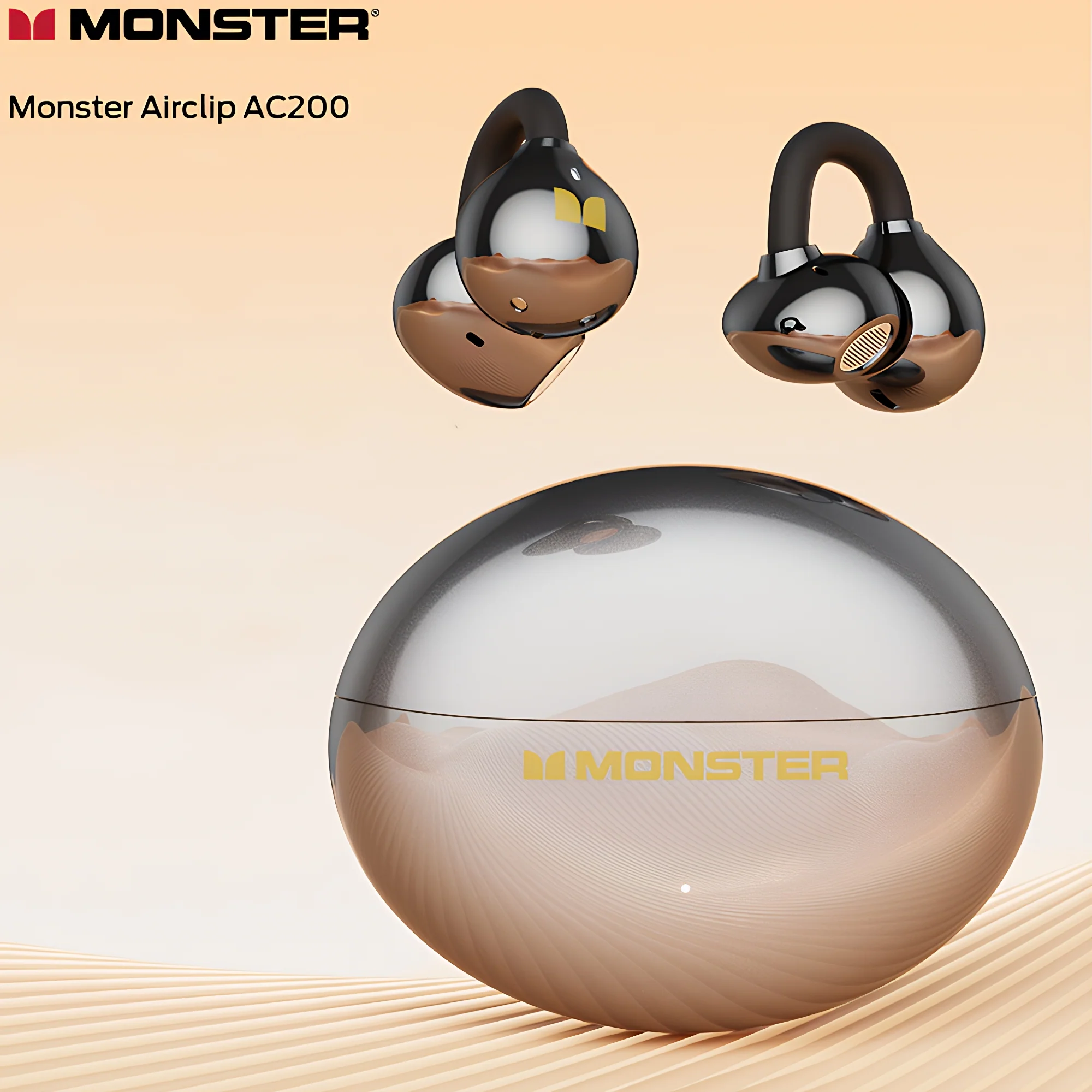 Bluetooth Handsfree Monster AirClip AC200, TWS, Black - Image 2