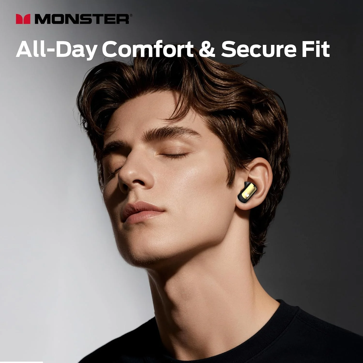 Bluetooth Handsfree Monster N-Lite 217, TWS, Black - Image 2