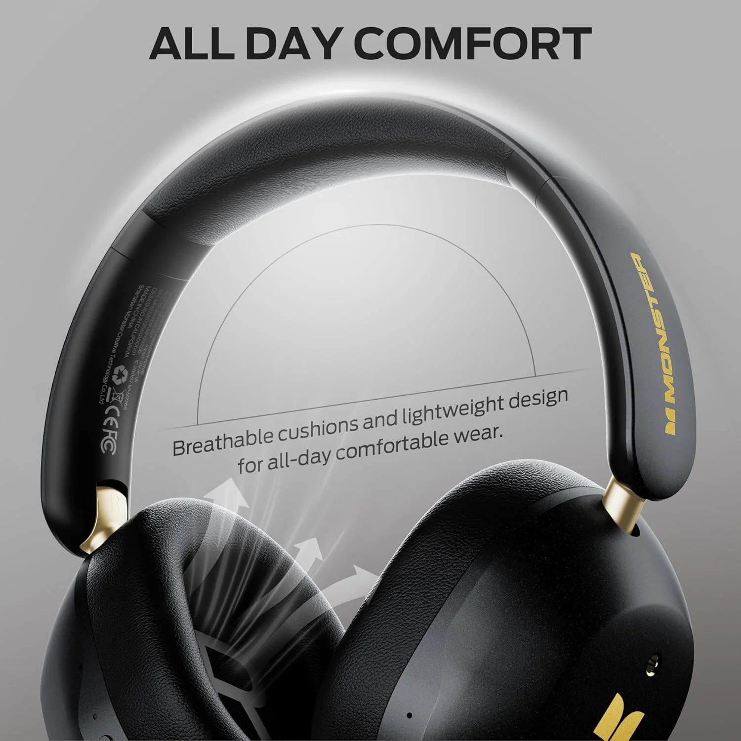 Bluetooth Handsfree Monster Persona 6th, MultiPoint, A2DP, ANC, Black - Image 5
