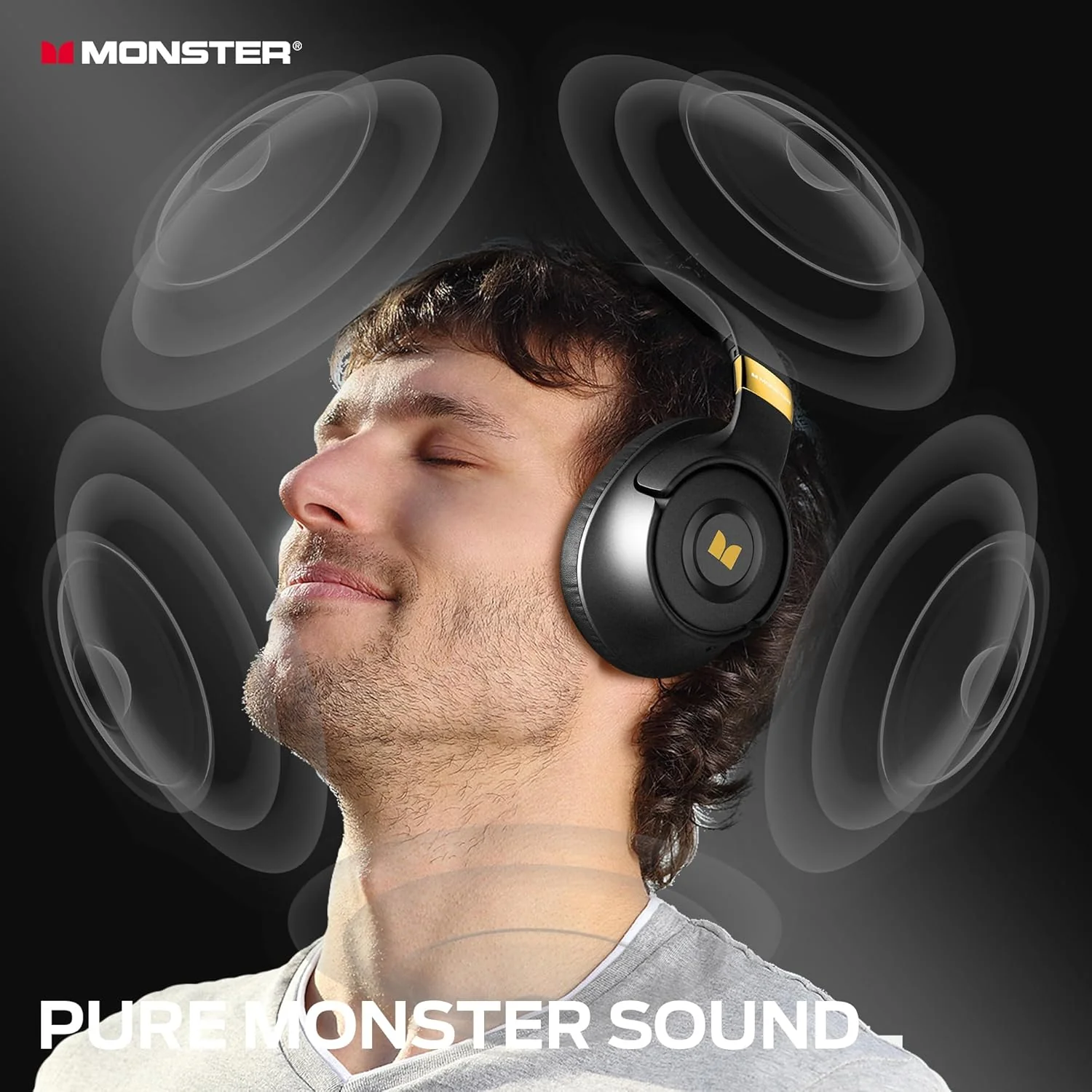 Bluetooth Handsfree Monster Persona SE, A2DP, ANC, Black - Image 2