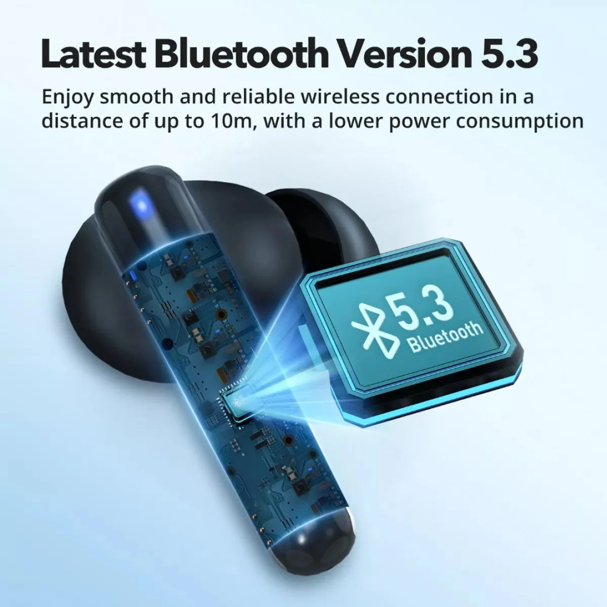Bluetooth Handsfree TaoTronics TT-BH1120, TWS, Black - Image 3