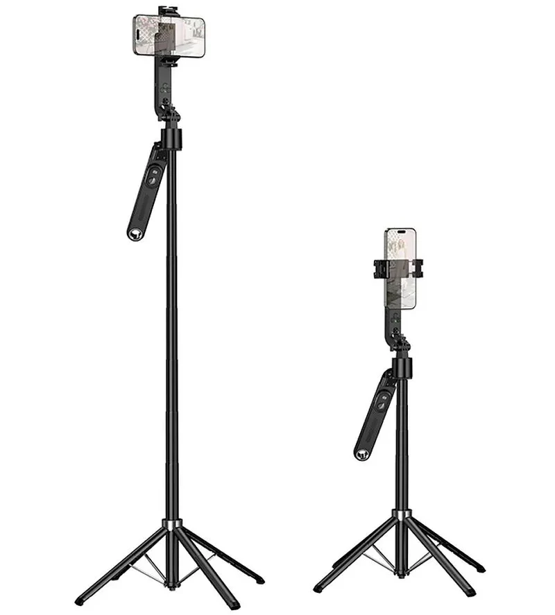 Bluetooth Selfie Stick HOCO K32 Face Tracking, 4.5inch - 7inch, Black - Image 2