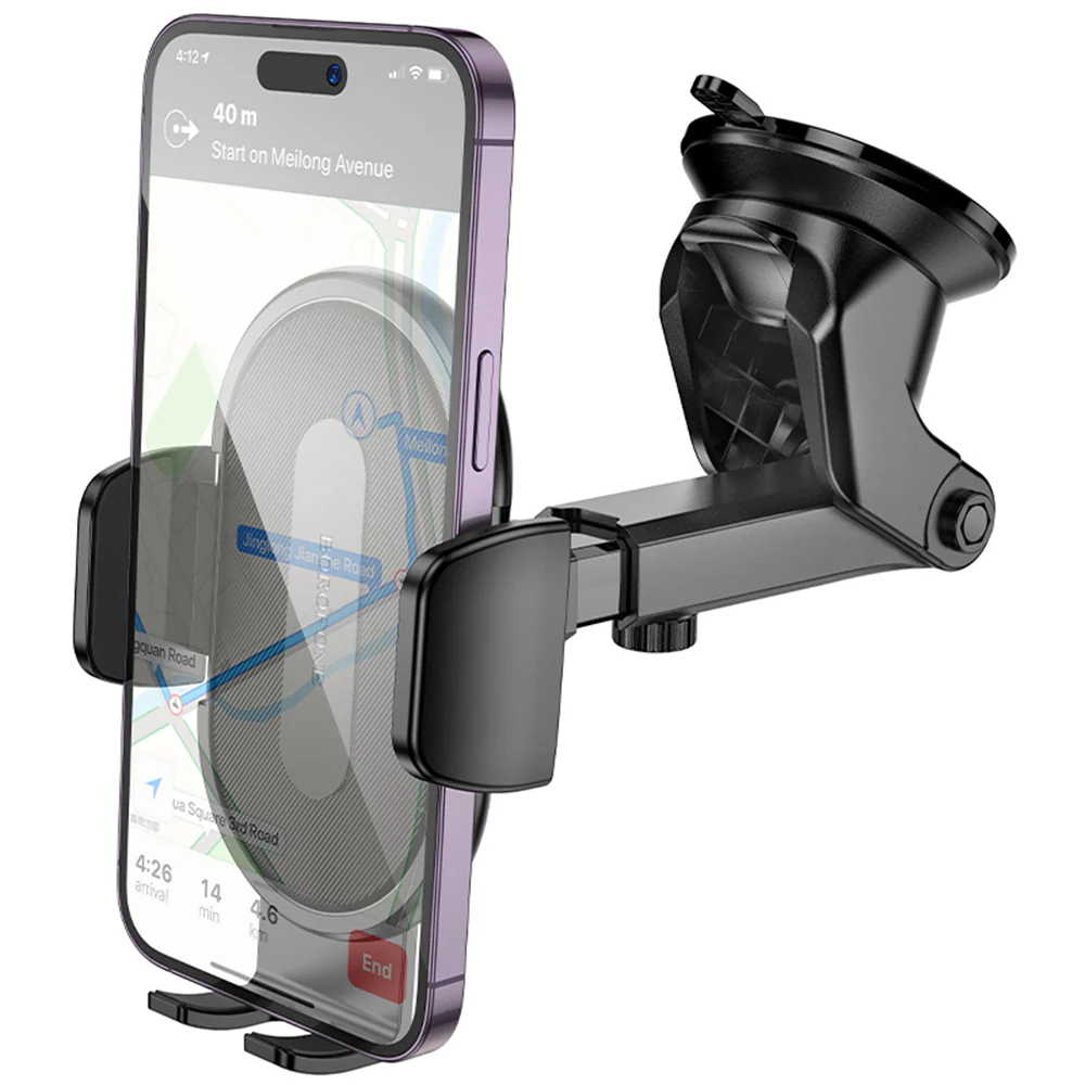 Borofone BH134 Rio Car Holder, 4.5inch - 7inch, Black - Image 4