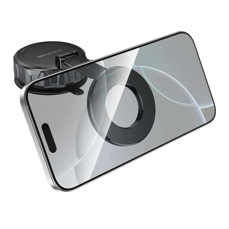 Borofone BH140 Gloria Magnetic Car Mount, 4.5inch - 7inch, Black - Image 5