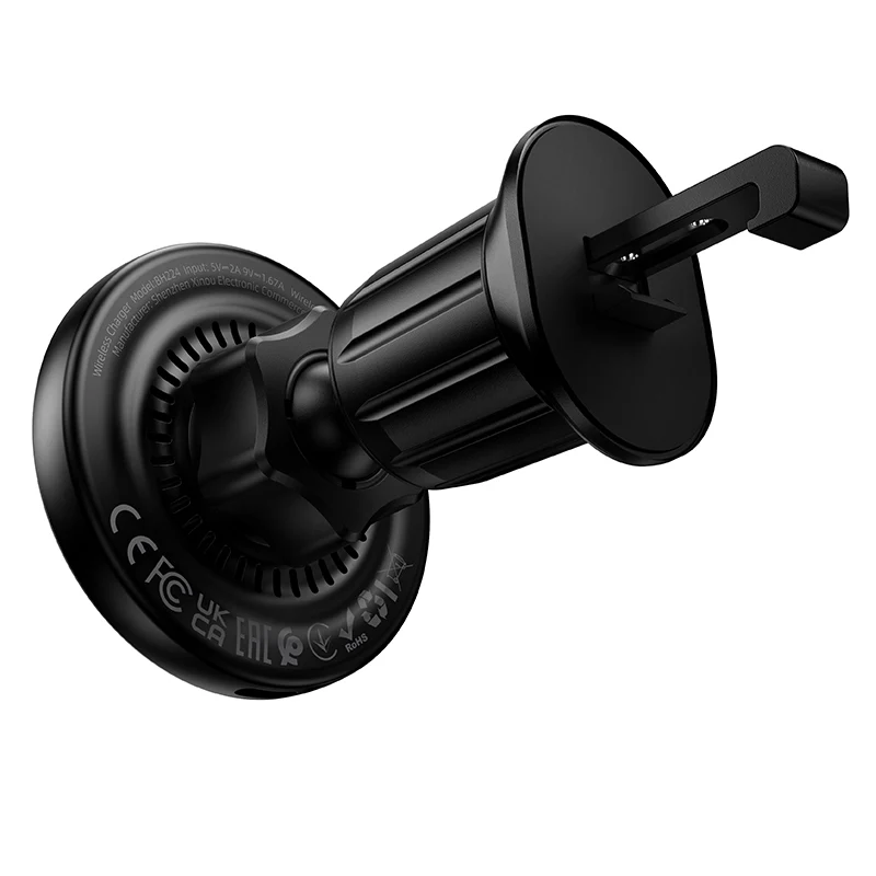 Borofone BH224 Flash Wireless Car Charger, 15W, 1.67A, Black - Image 6
