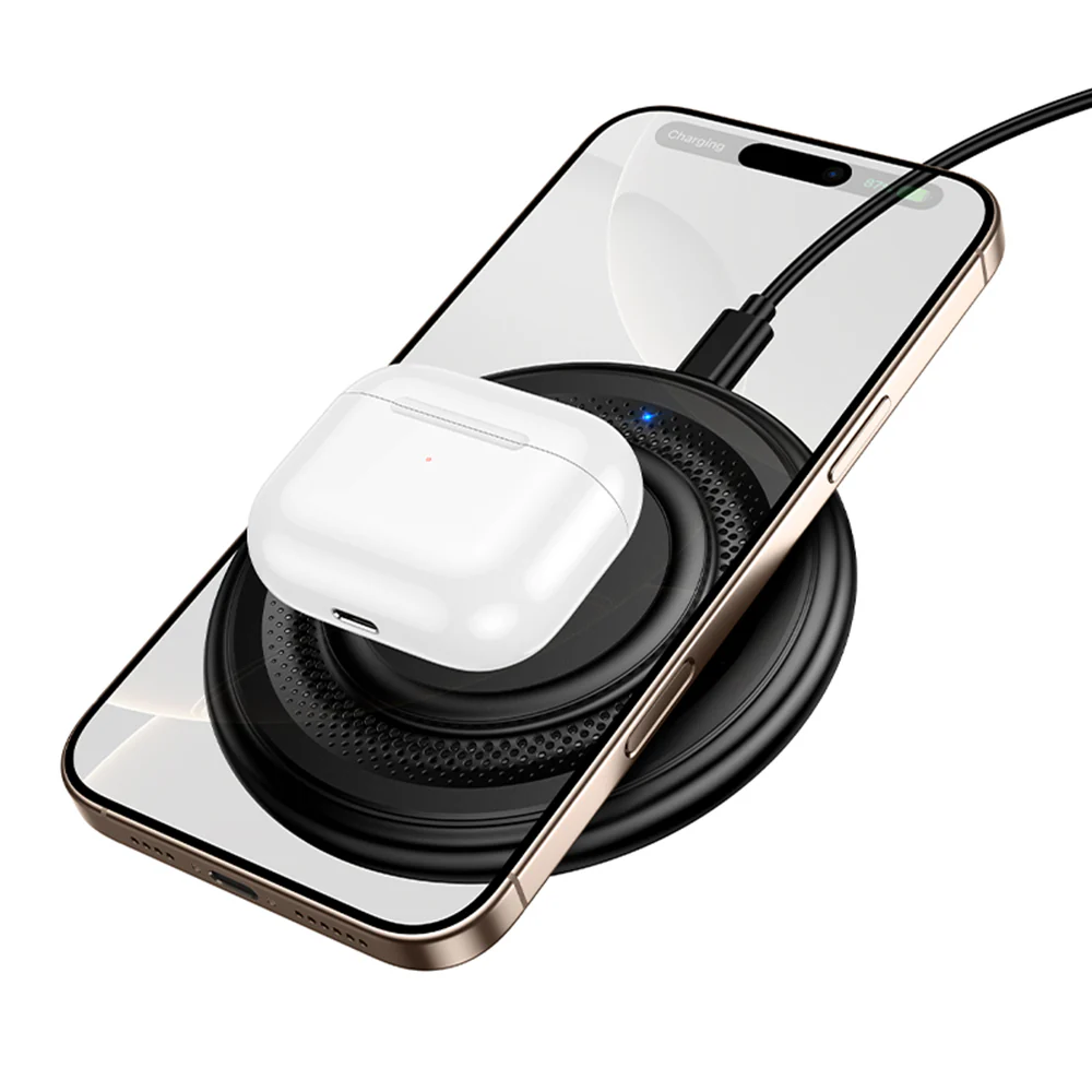 Borofone BQ40 Crown Wireless Network Charger, 15W, 1.67A, Black - Image 3