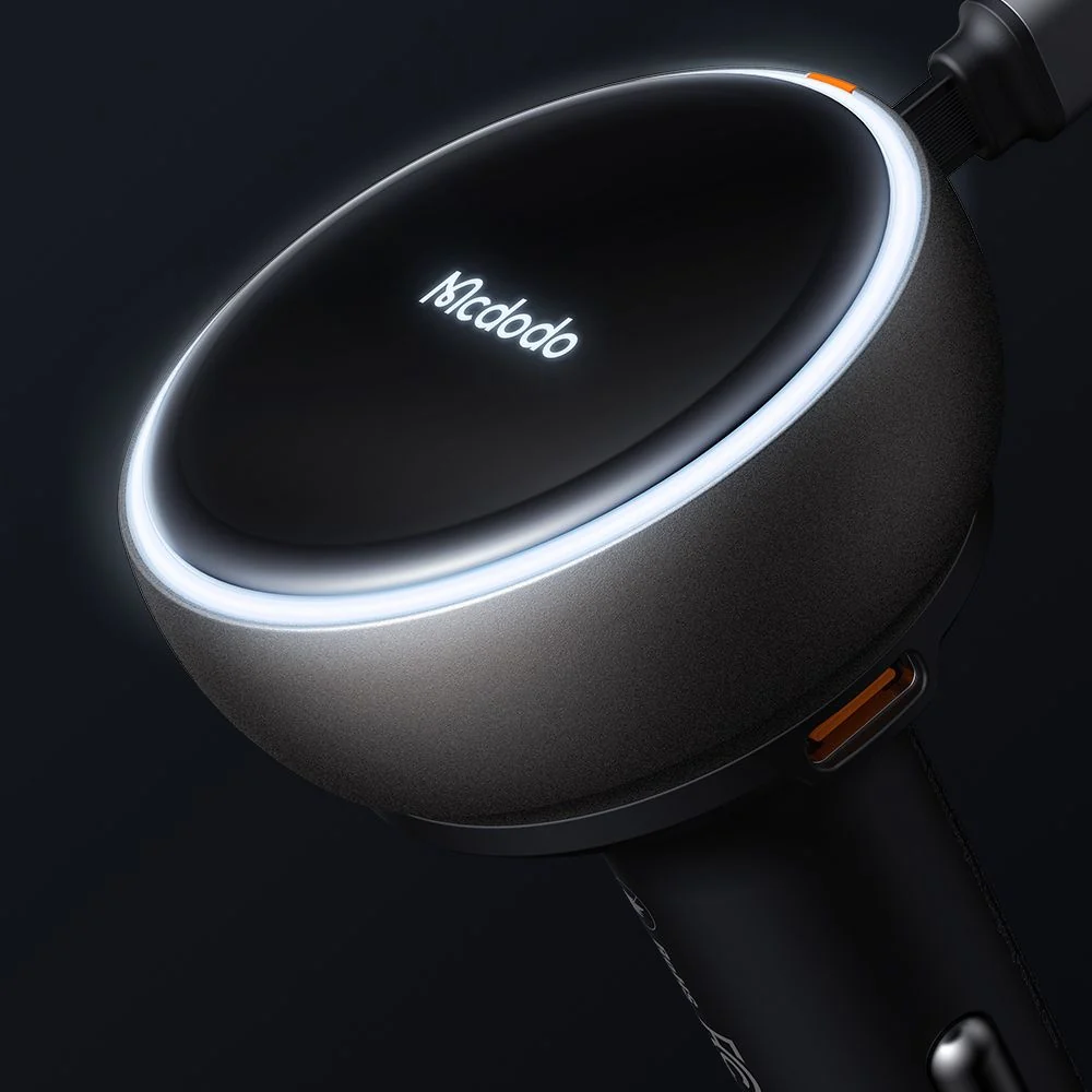 Car Charger with USB-C Cable McDodo CC-4850, 80W, 3A, 1 x USB-A - 1 x USB-C, Black - Image 6