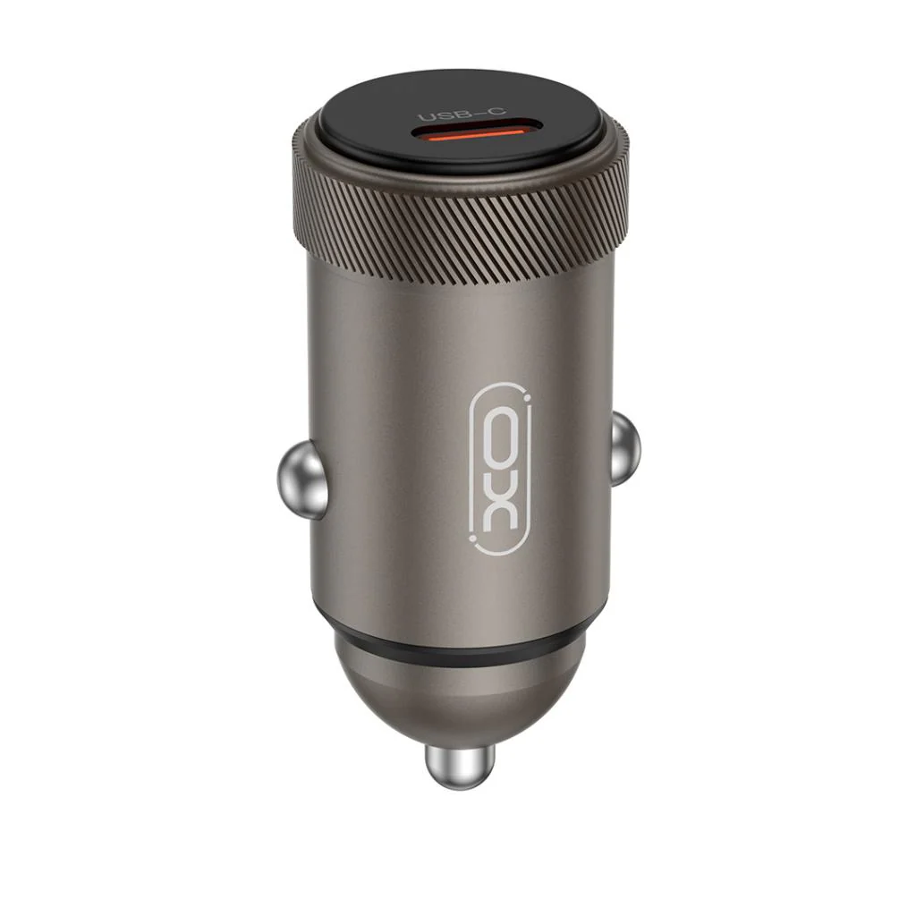 Car Charger with USB-C Cable XO Design CC70, 30W, 3A, 1 x USB-C, Black - Image 2