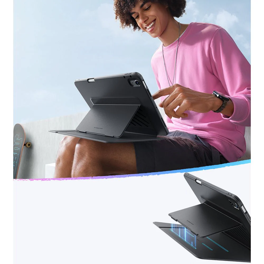Case for Apple iPad (2025) / (2022), ESR, Flip Hybrid, Black - Image 8