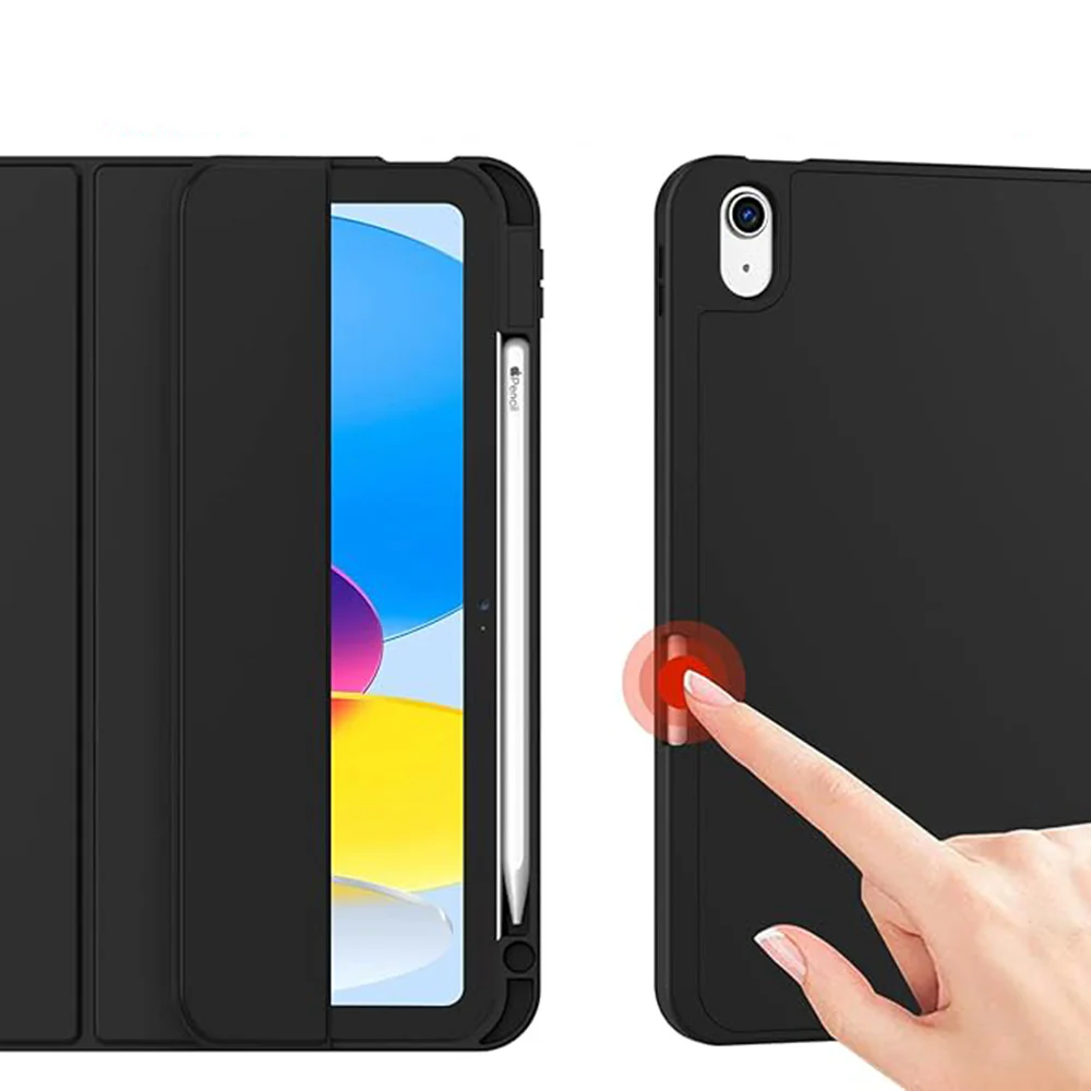 Case for Apple iPad (2025) / (2022), Techsuit, Flex Trifold, Black - Image 2