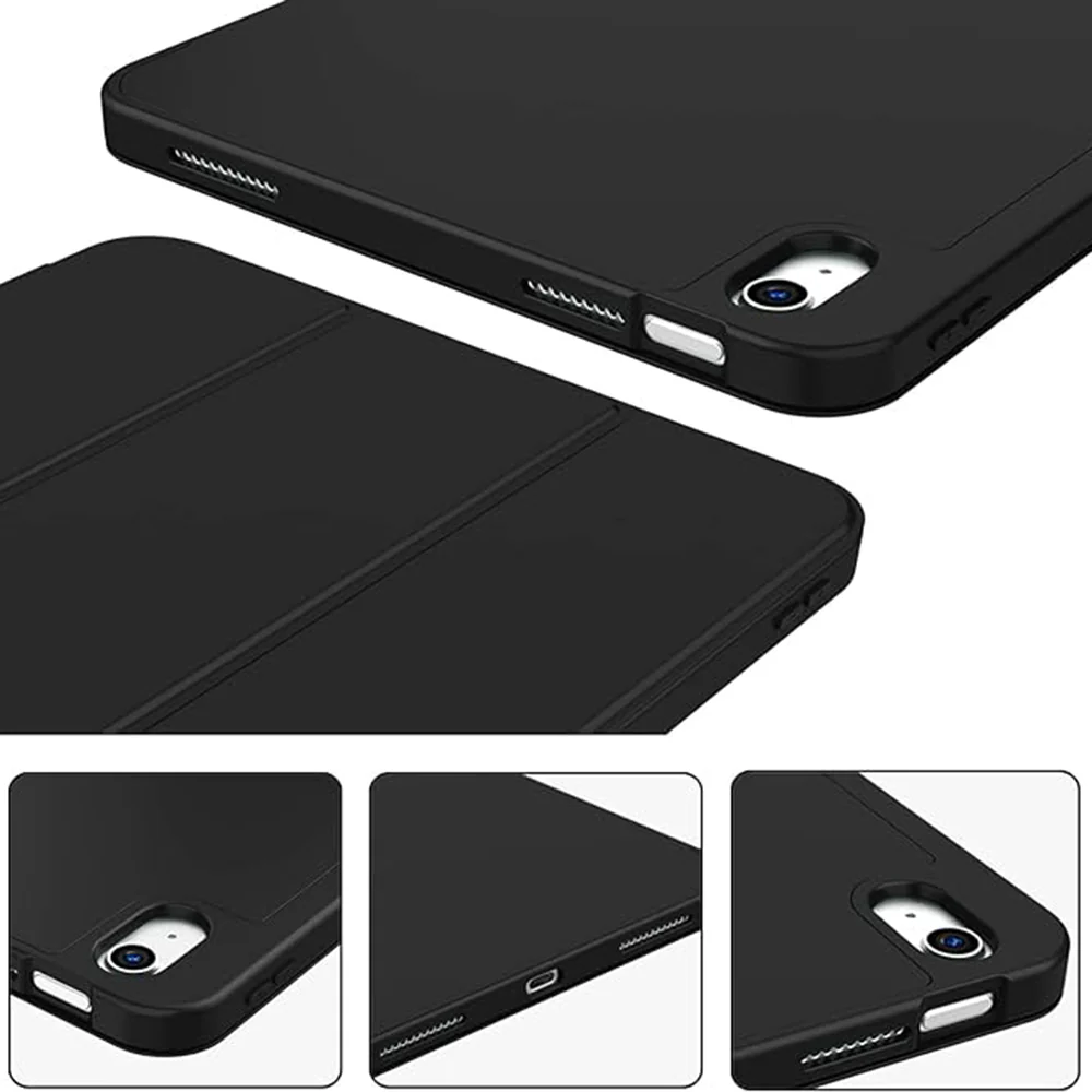 Case for Apple iPad (2025) / (2022), Techsuit, Flex Trifold, Black - Image 3