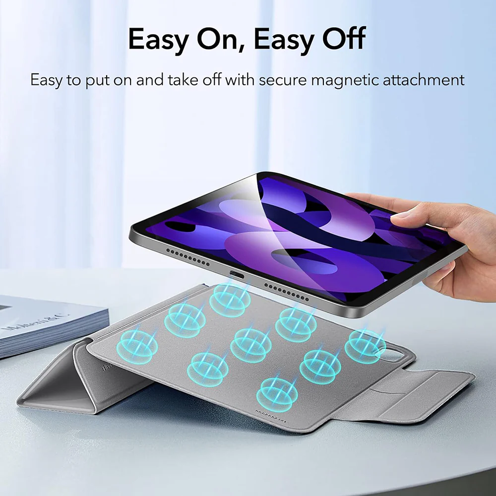 Case for Apple iPad Air 11 (2024) / Air (2022) / Air (2020) / Pro 11 (2018), ESR, Rebound, Gray - Image 4