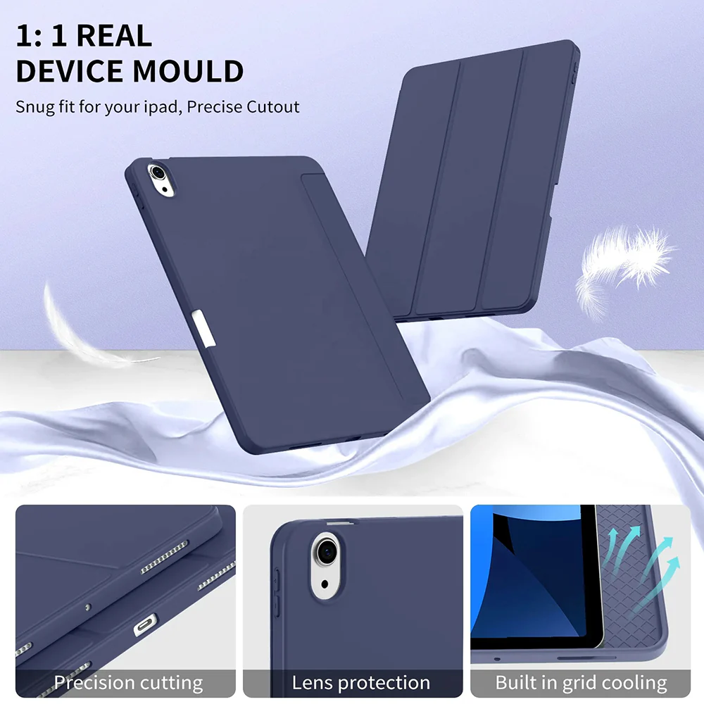 Case for Apple iPad Air 11 (2026) / iPad Air 11 (2025) / Air 11 (2024), Techsuit, Flex Trifold, Blue - Image 2