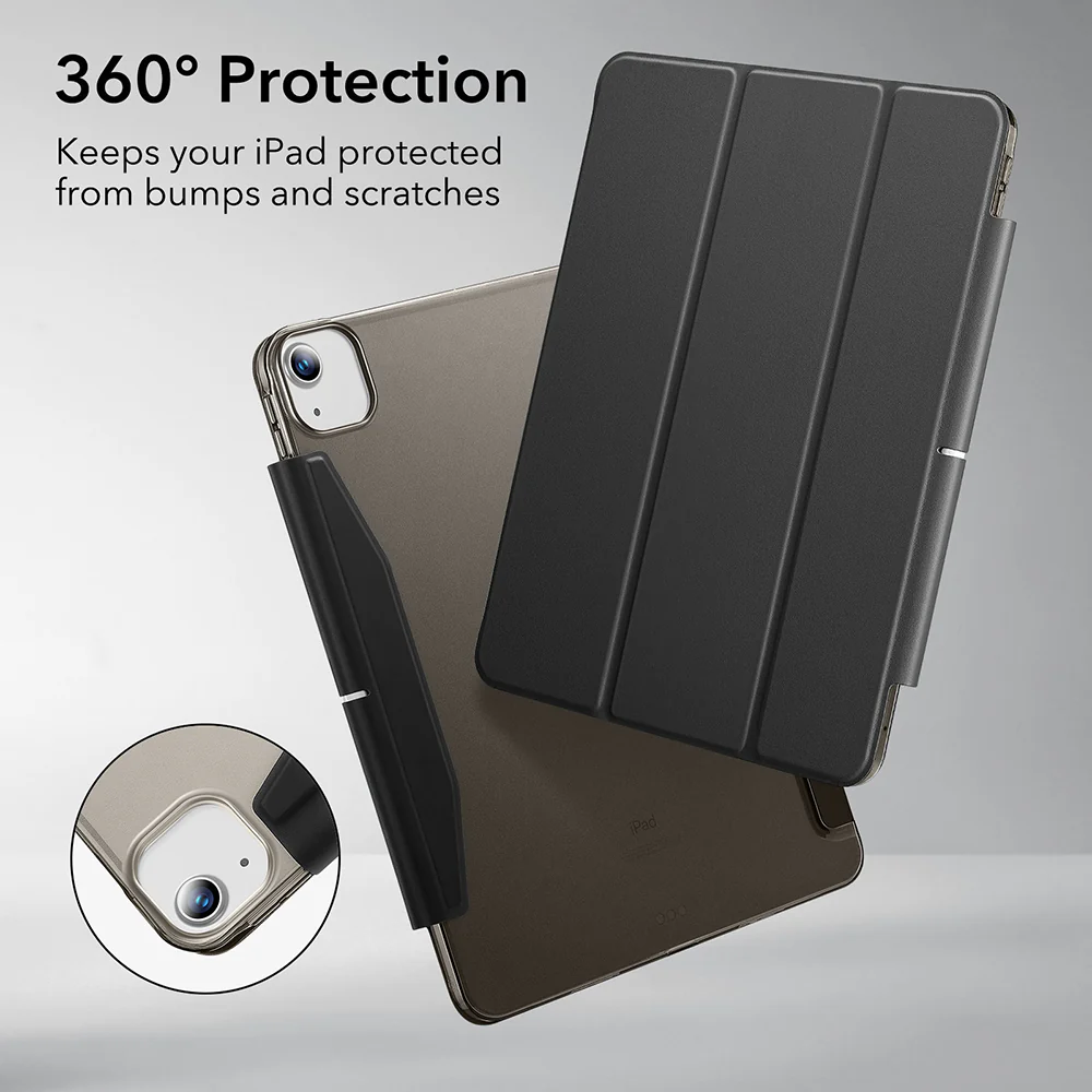 Case for Apple iPad Air 13 (2026) / Air 13 (2025) / Air 13 (2024), ESR, Ascend Trifold, Satin Black - Image 3
