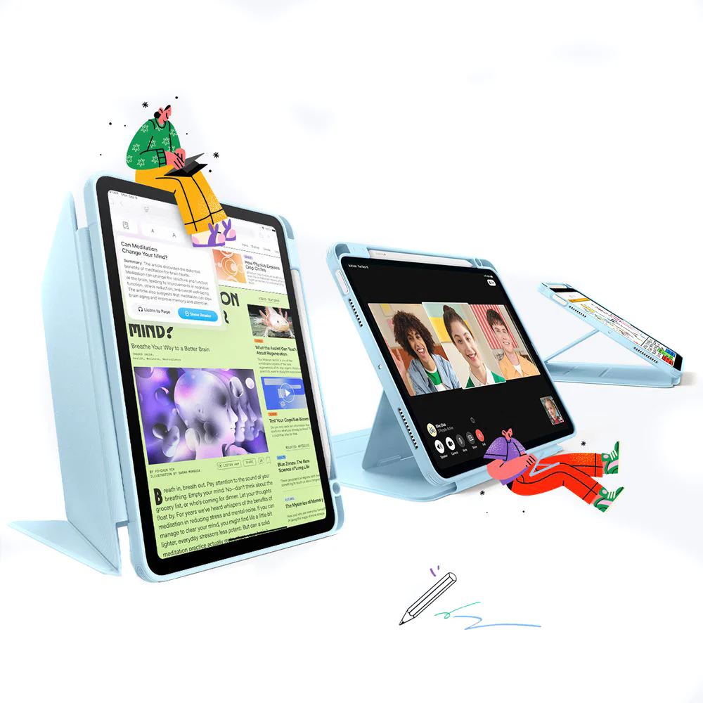 Case for Apple iPad Air 13 (2026) / Air 13 (2025) / Air 13 (2024), ESR, Flip Hybrid, Blue - Image 3