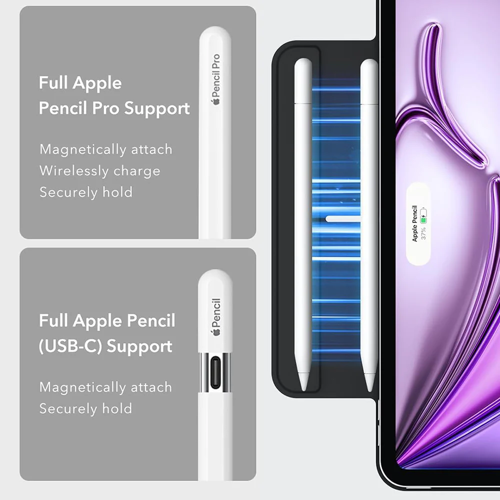 Case for Apple iPad Air 13 (2026) / Air 13 (2025) / Air 13 (2024), ESR, Rebound, Black - Image 2