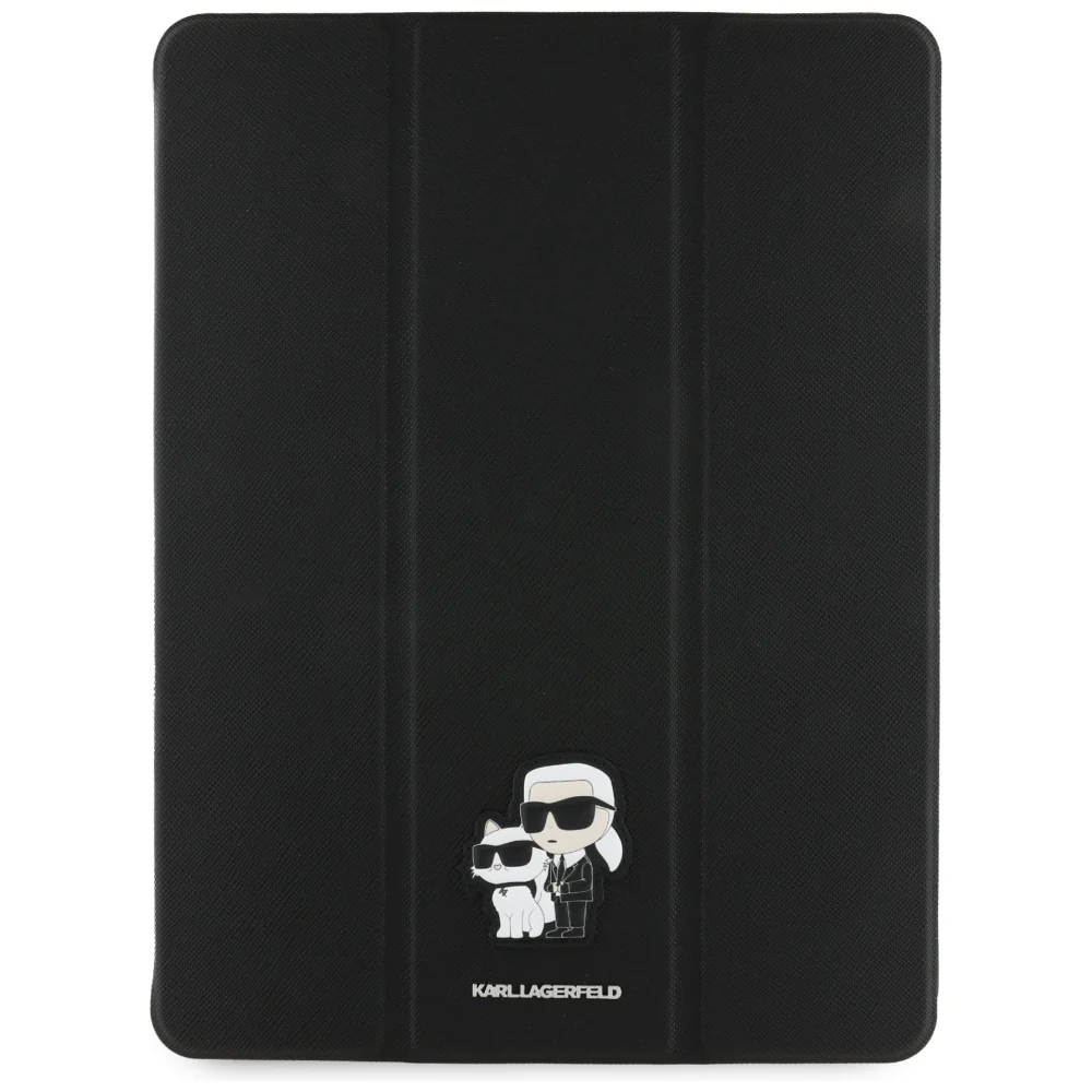 Case for Apple iPad Air 13 (2026) / Air 13 (2025) / Air 13 (2024), Karl Lagerfeld, Saffiano Karl & Choupette, Black - Image 2